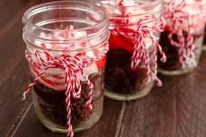 Weihnachtskuchen im Glas