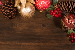 Weihnachtskugeln als Deko