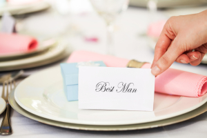 Tischkarte für Trauzeugen