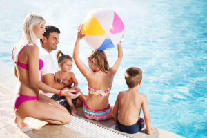 Familienausflug ins Schwimmbad