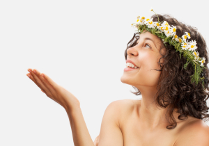 Blumenkranz aus Gänseblümchen