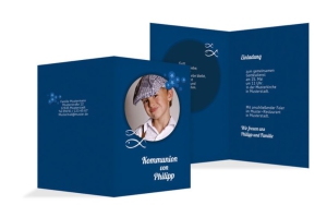 Beispiel Einladungskarte Kommunion